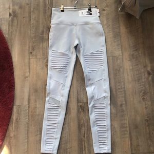 Dove grey moto legging